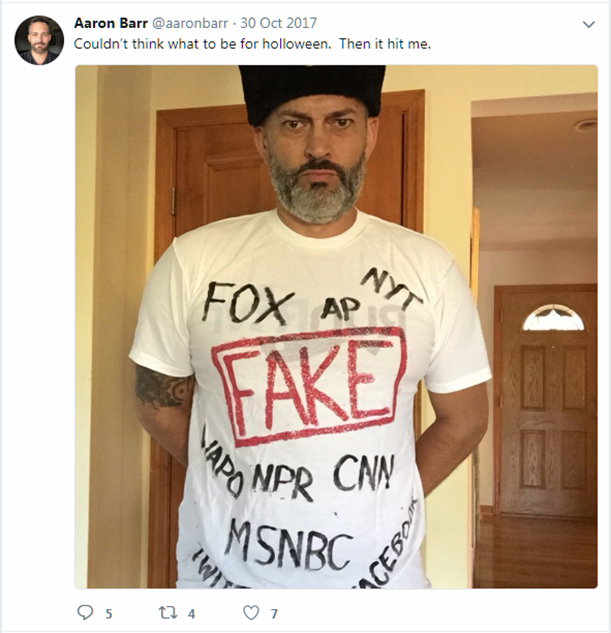 Aaron Barr Promoting Russian Collusion