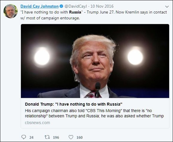 David Cay Johnston Trump Russia Collusion