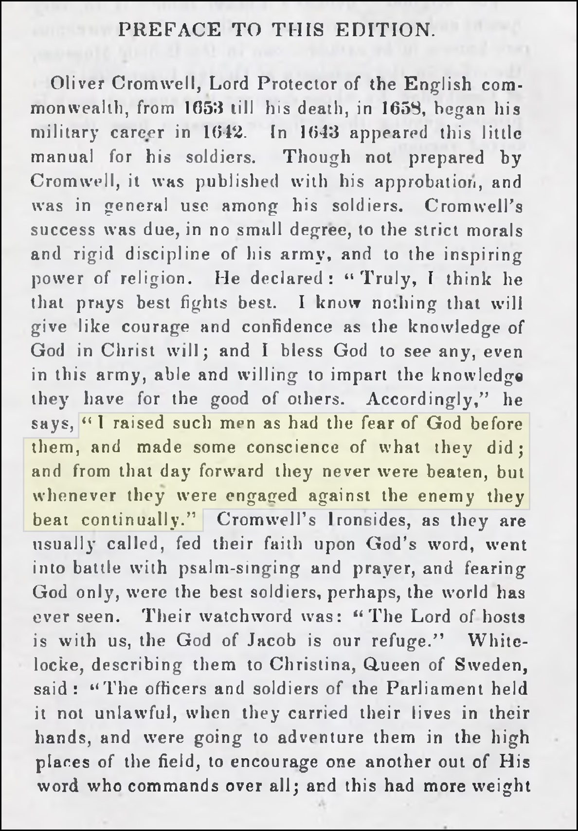Preface to The Soldier's pocket Bible