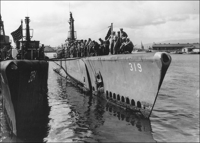 SS Becuna at Pearl Harbor 1944-45