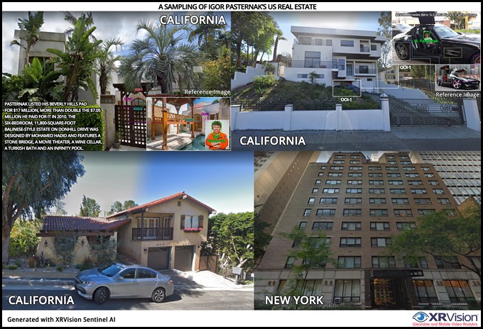 A Sampling of Igor Pasternak’s US real estate 
