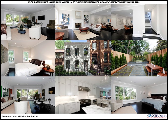 Igor Pasternak luxury home in DC where in 2013 Adam Schiff had a fundraiser