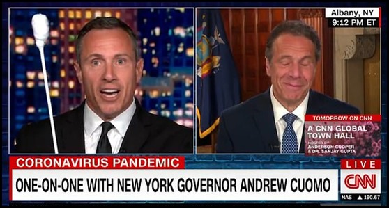 Cuomo brothers delivering the Covie-19 jokes on CNN