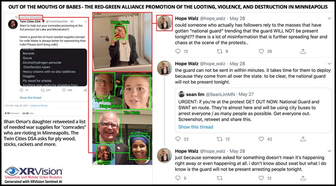 Hope Walz and Isra Hirsi Twitter Riot Support