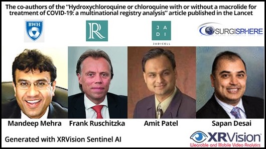 The co-authors of the Hydroxychloroquine Article
