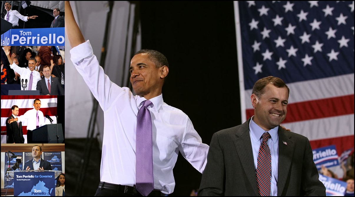 President Obama campaigning for Tom Perriello