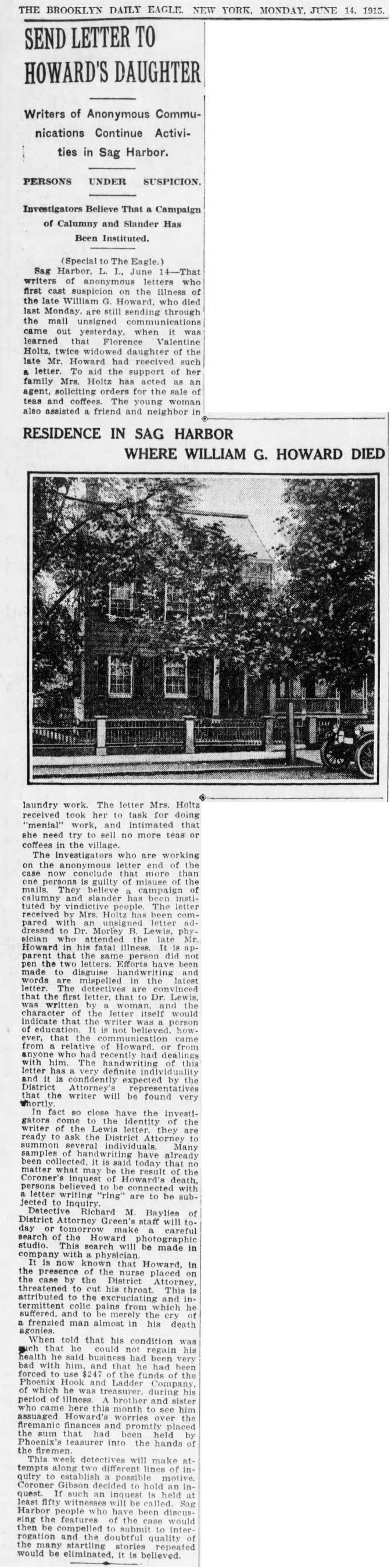 A25 6-14-1915 The Brooklyn Daily Eagle Monday Report