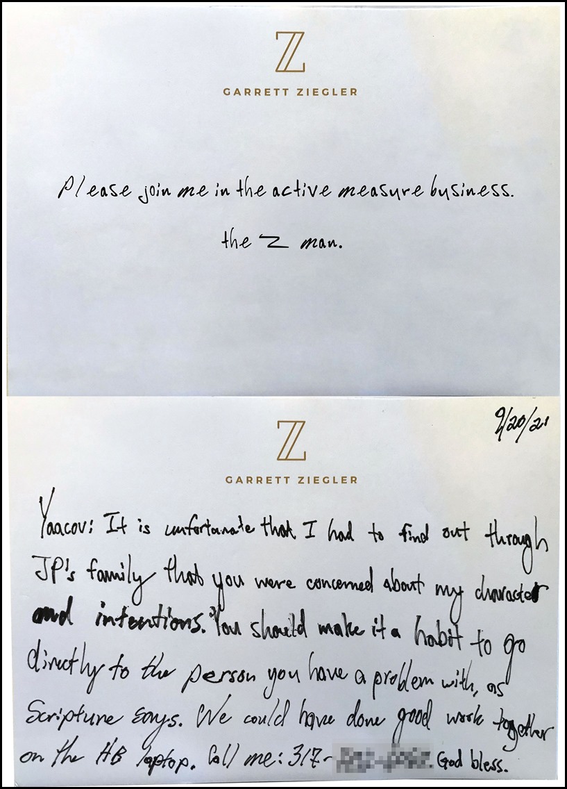 Ziegler Letter